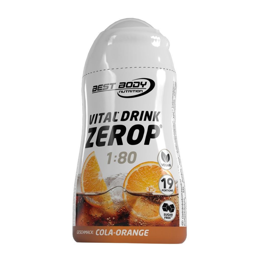 Best Body Nutrition Vital Drink Zerop - 48 ml Squeeze Flasche Flüssigkeit, Getränk