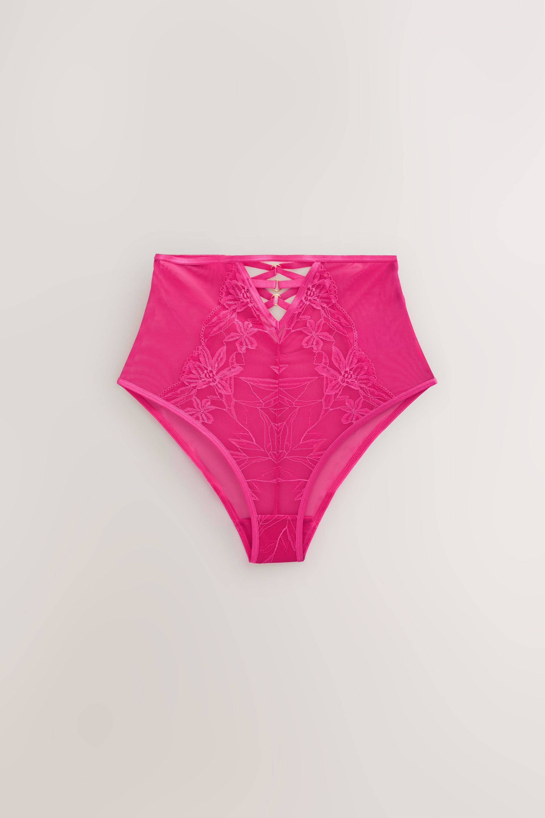 Next String Slips mit Spitzenfront im 2er-Pack, hohe Taille (2-St)