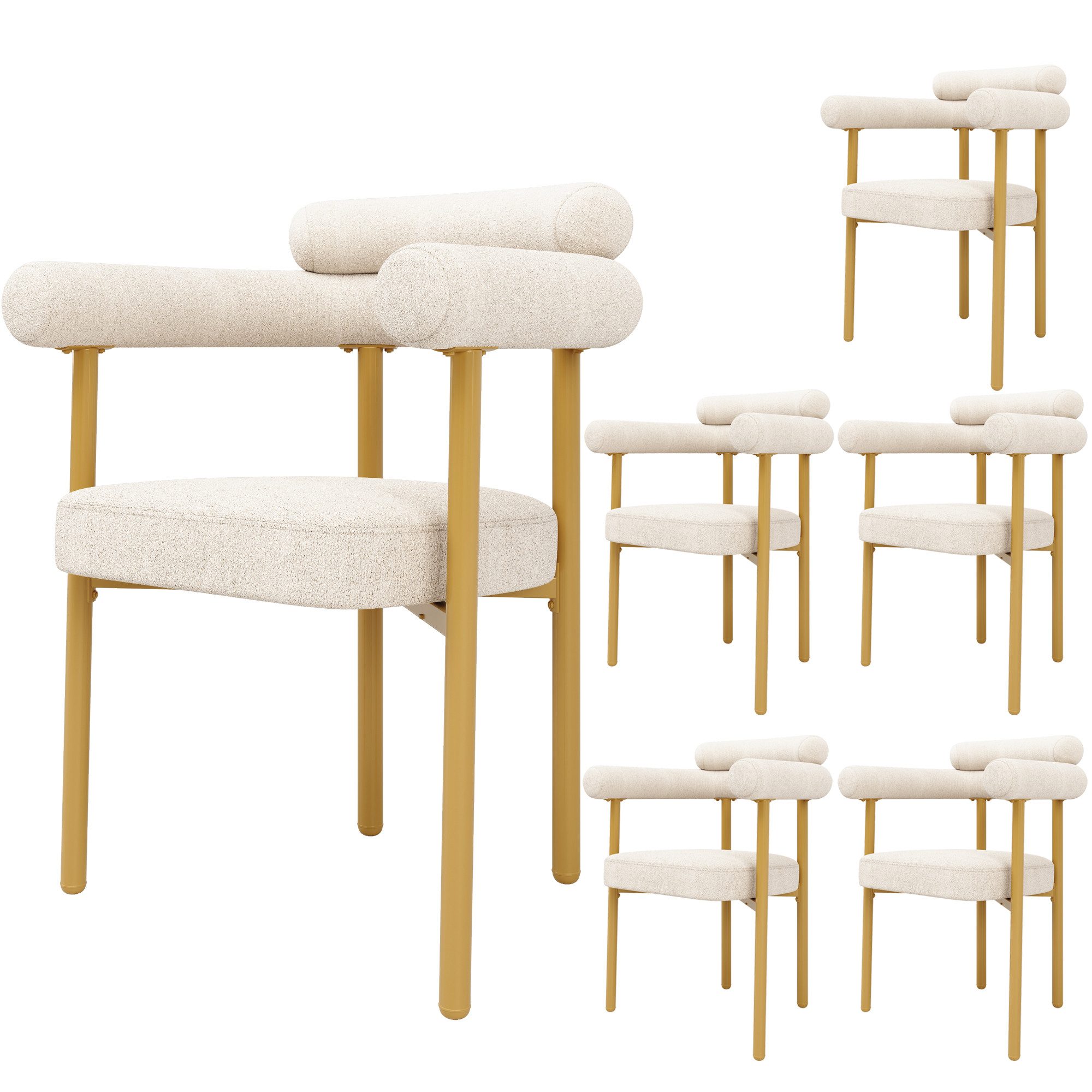 HAUSS SPOLE Esszimmerstuhl 6er Set bequeme günstig online kaufen