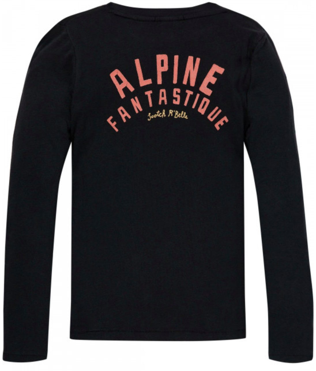 Scotch & Soda Langarmshirt Mädchen Langarmshirt Baumwolle Leinen – Longsleeve mit Print