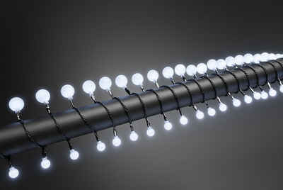 KONSTSMIDE LED-Lichterkette, 80-flammig, LED Globelichterkette, kleine & große runde Dioden, 80 Dioden