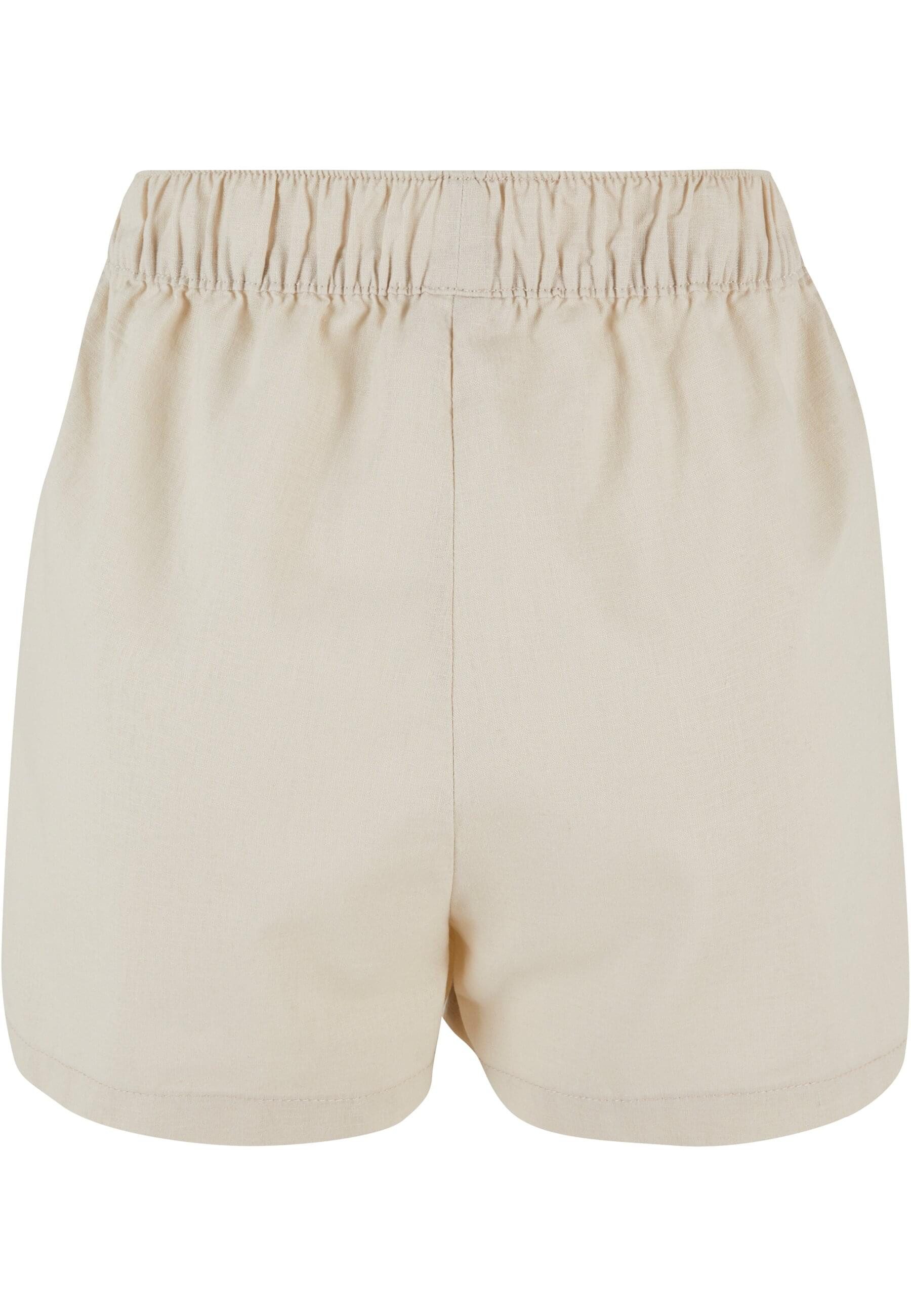URBAN CLASSICS Shorts Urban Classics Damen Ladies Linen Mixed Boxer Shorts günstig online kaufen