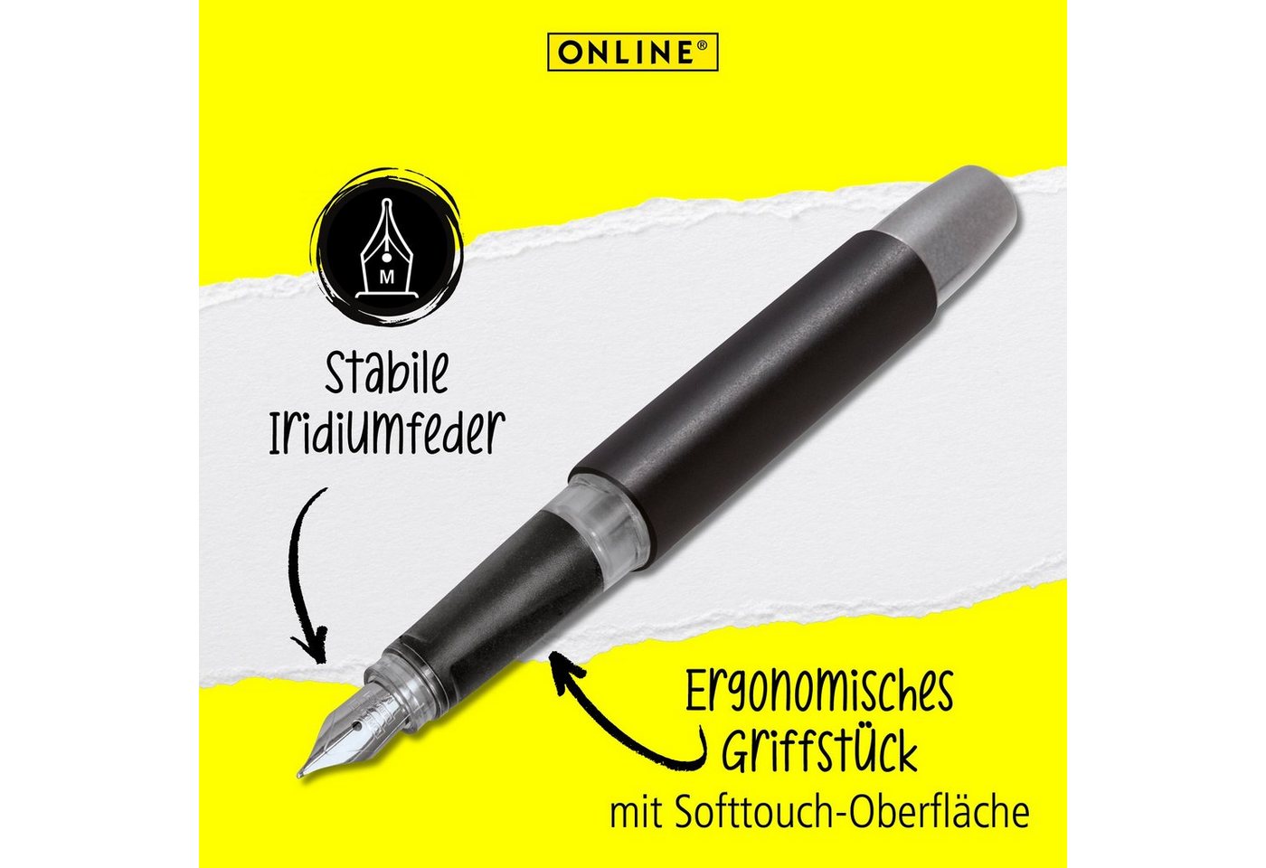 Thumbnail - Online Pen Füller Campus Füllhalter, ergonomisch, ideal für die Schule, hergestellt in Deutschland