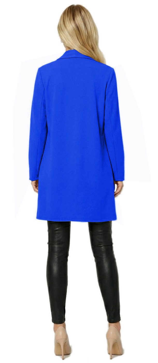 dy_mode Cardigan Damen Langcardigan offen Leichte Übergangsjacke für Frühjahr Sommer in Unifarben, Ohne Verschluss – Bild 3 von 5