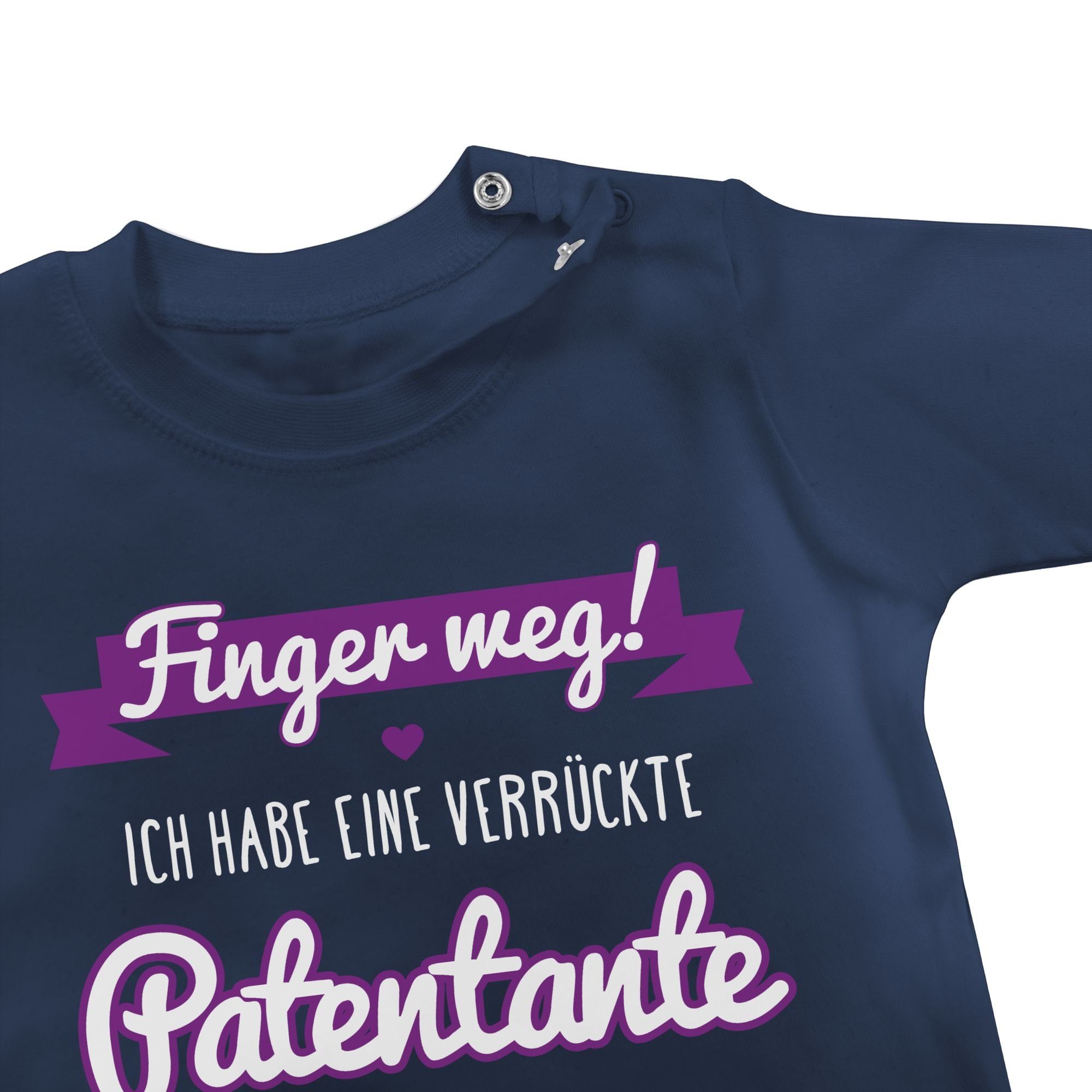 habe Patentante Baby verrückte - Geschenk eine Blau Navy Ich Patentante 1 T-Shirt Shirtracer