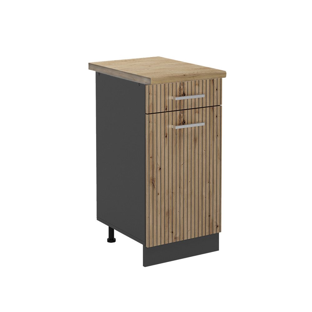 Vicco Unterschrank R-Line, Artisan-Eiche/Anthrazit, 40 cm, günstig online kaufen