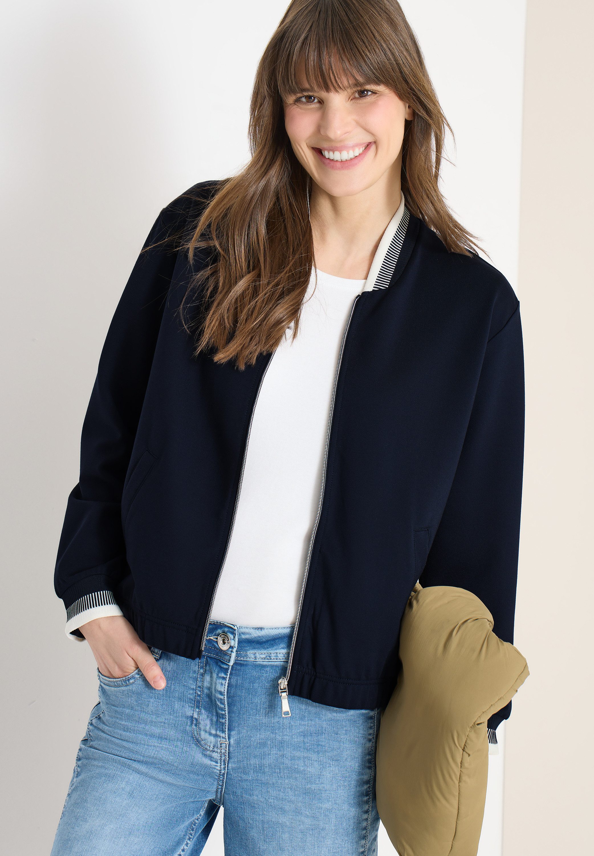 CECIL Blouson mit kontrastfarbenen Details günstig online kaufen