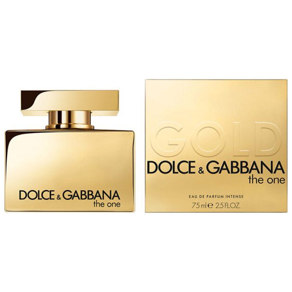 DOLCE & GABBANA Eau de Parfum Dolce & Gabbana The One Gold Eau de Parfum Intense, Luxuriöser Duft mit Pflaume, Rose und Jasmin in goldener Verpackung