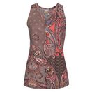 LASCANA Tanktop mit Paisleyprint und Zieraccessoires, lockere Jerseytop