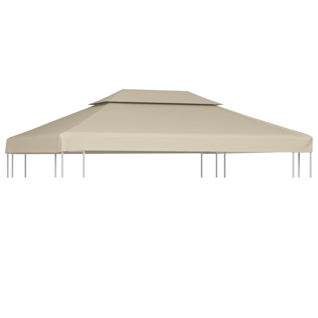 vidaXL Pavillon-Ersatzdach Pavillon-Dachplane Ersatzdach 310 g/m² Beige 3×4 m, 300 x 400 cm