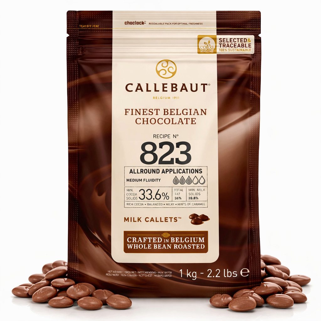 Callebaut Schokolade Callebaut Receipe No. 823 Kuvertüre Callets Vollmi