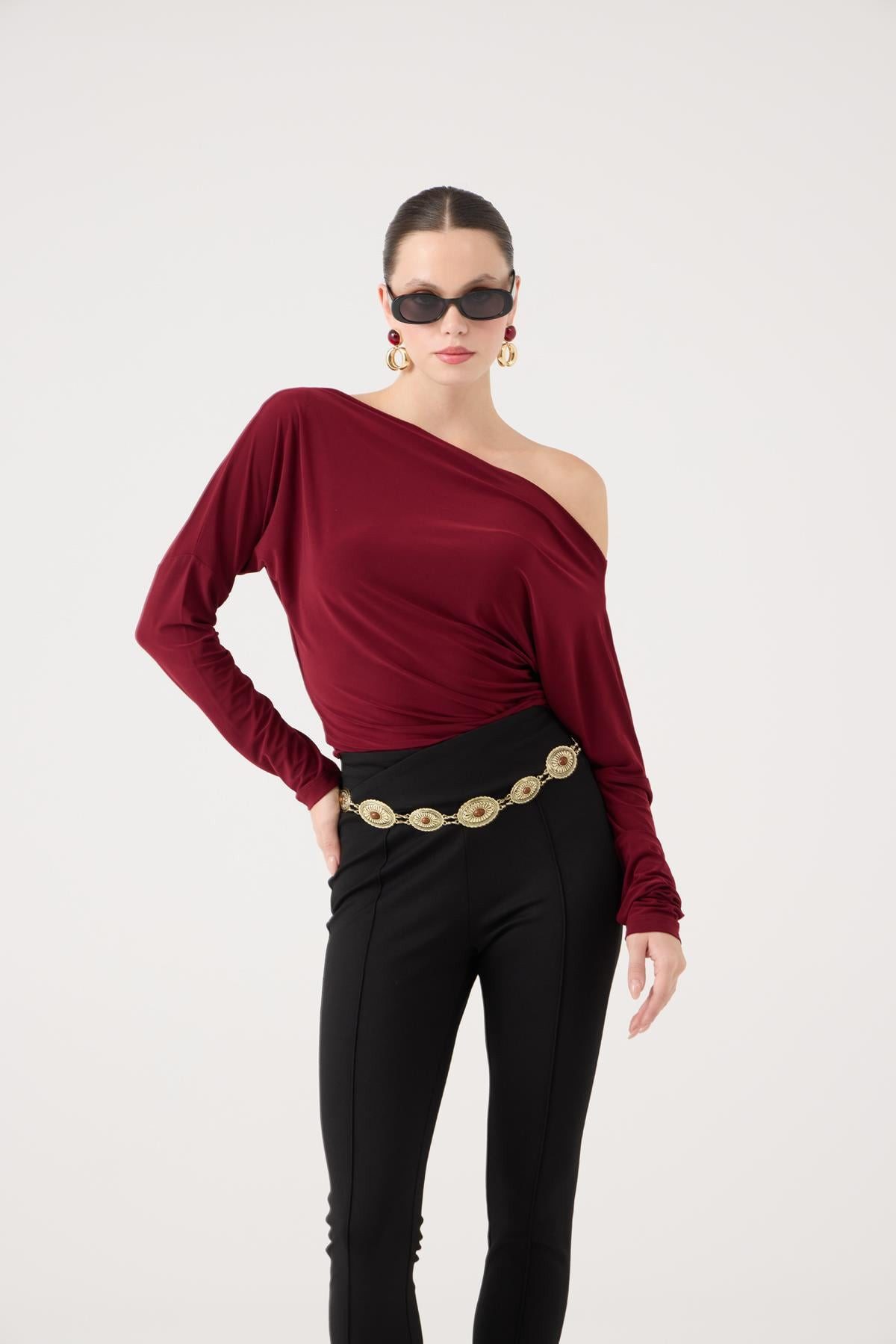 HOLLY LOLLY Blusentop Asymmetrische Talia Bluse