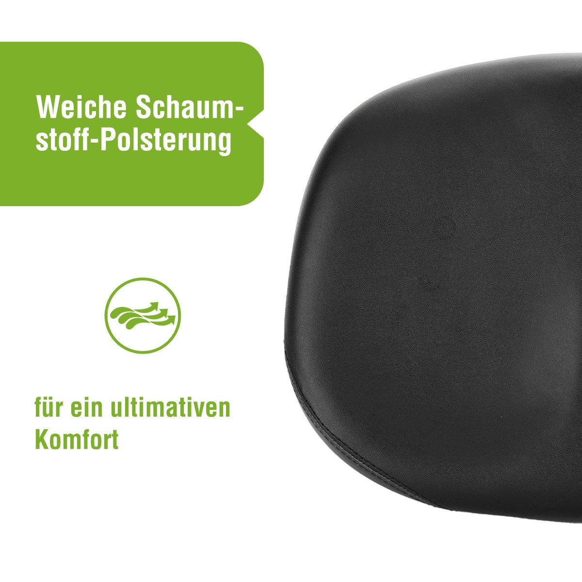 SachsenRAD Fahrradsattel Noseless Fahrradsattel, Nasenloses Design mit Memory-Foam-Polsterung