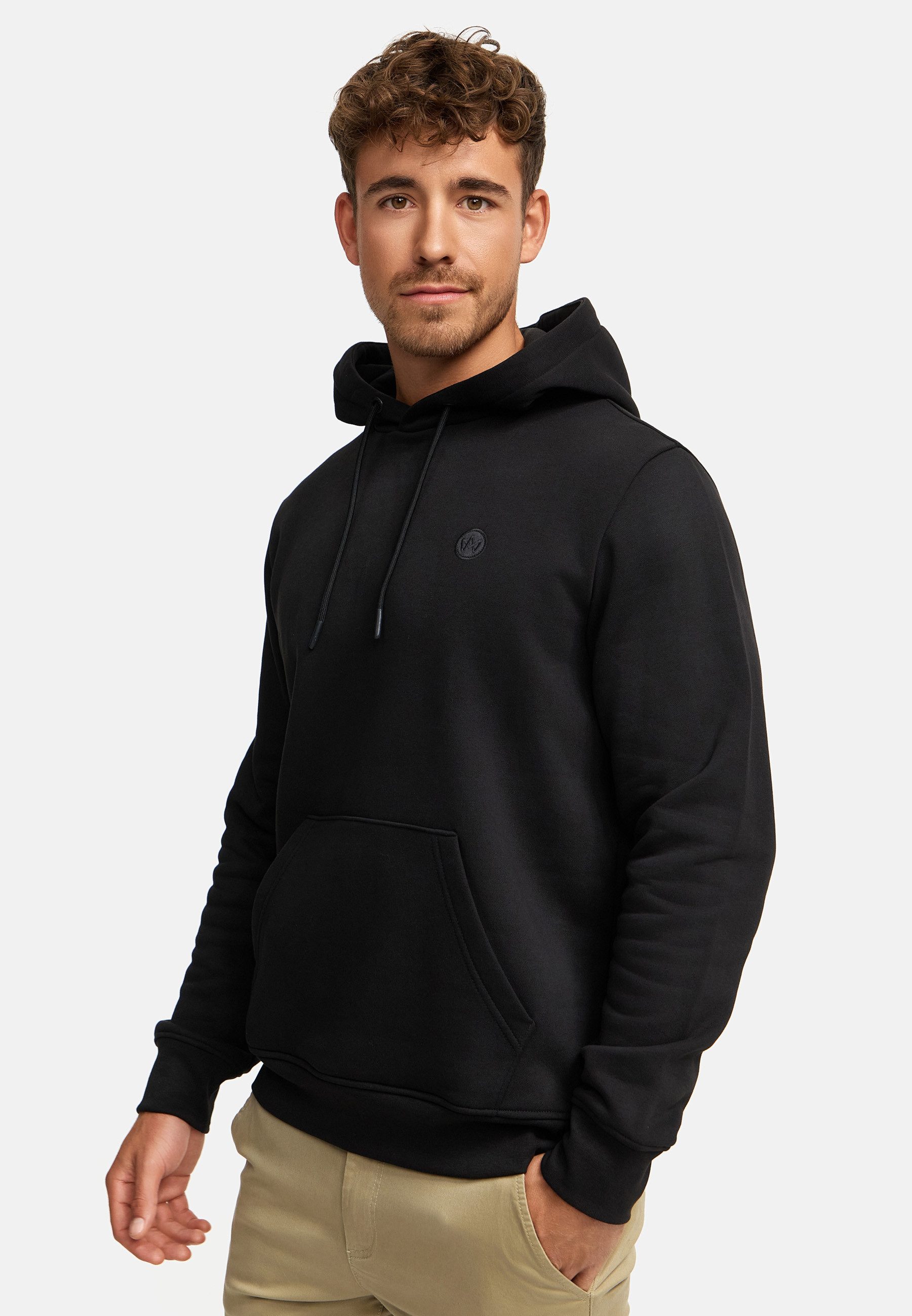 Kronstadt Hoodie Herren KSLars Sweatshirt Kapuze Herrenhoodie (Sweatshirt) Hoodie mit dezentem Logoprint auf der Brust