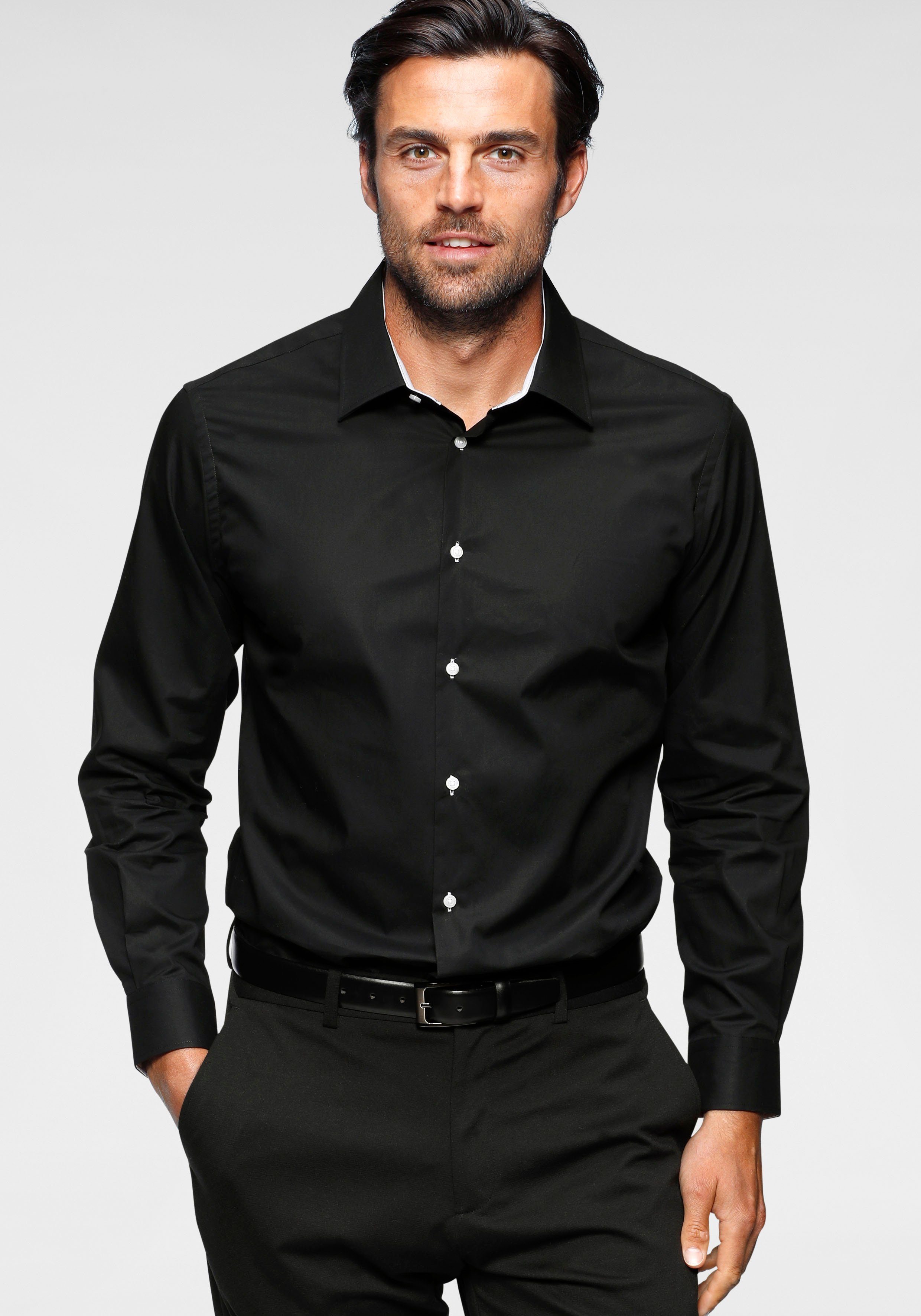 Schwarze Bürohemden für Herren online kaufen | OTTO