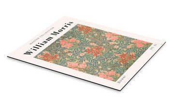 Posterlounge Alu-Dibond-Druck William Morris, Bower No. 53, Wohnzimmer Vintage Grafikdesign