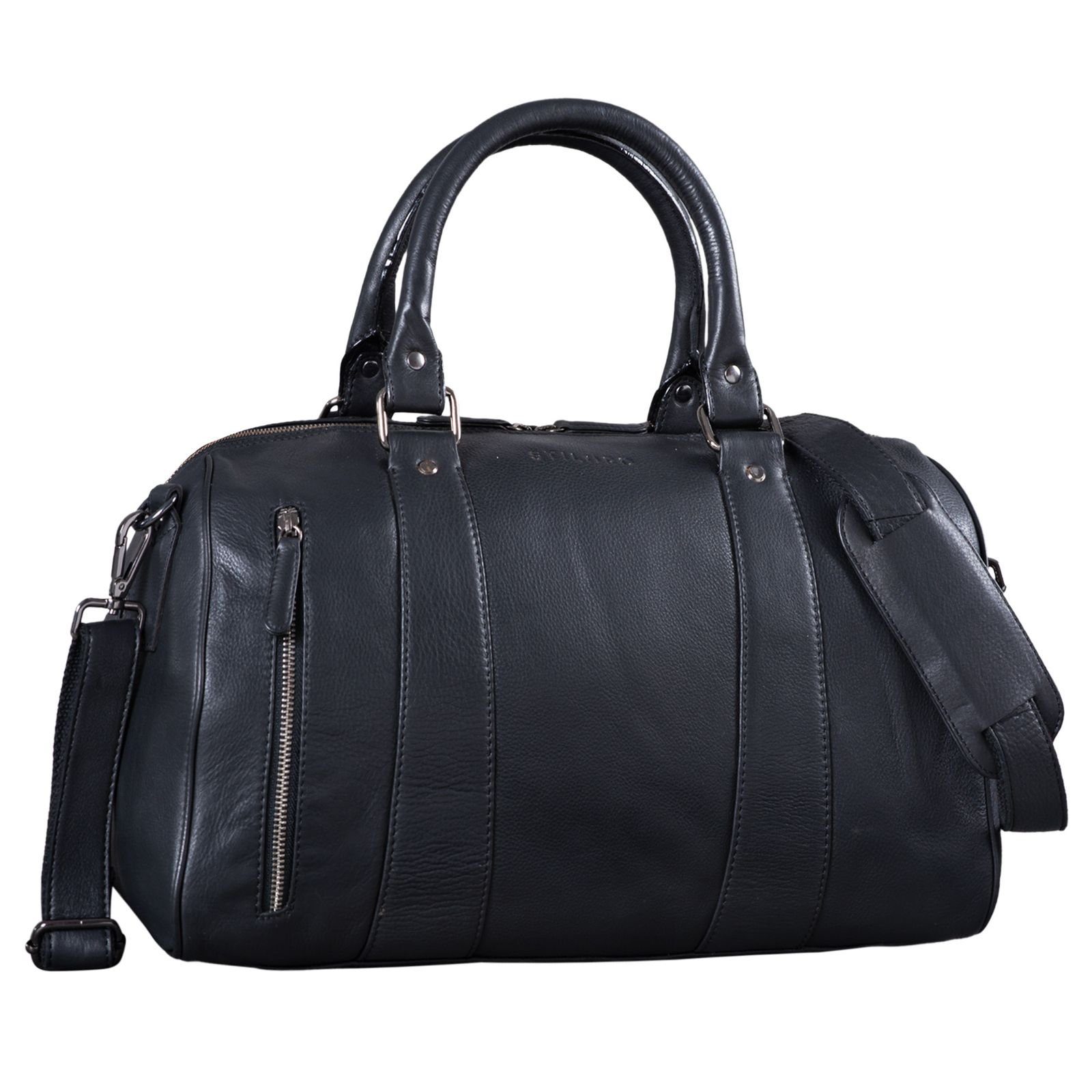 STILORD Reisetasche "Keanu" Weekender Leder Vintage schwarz