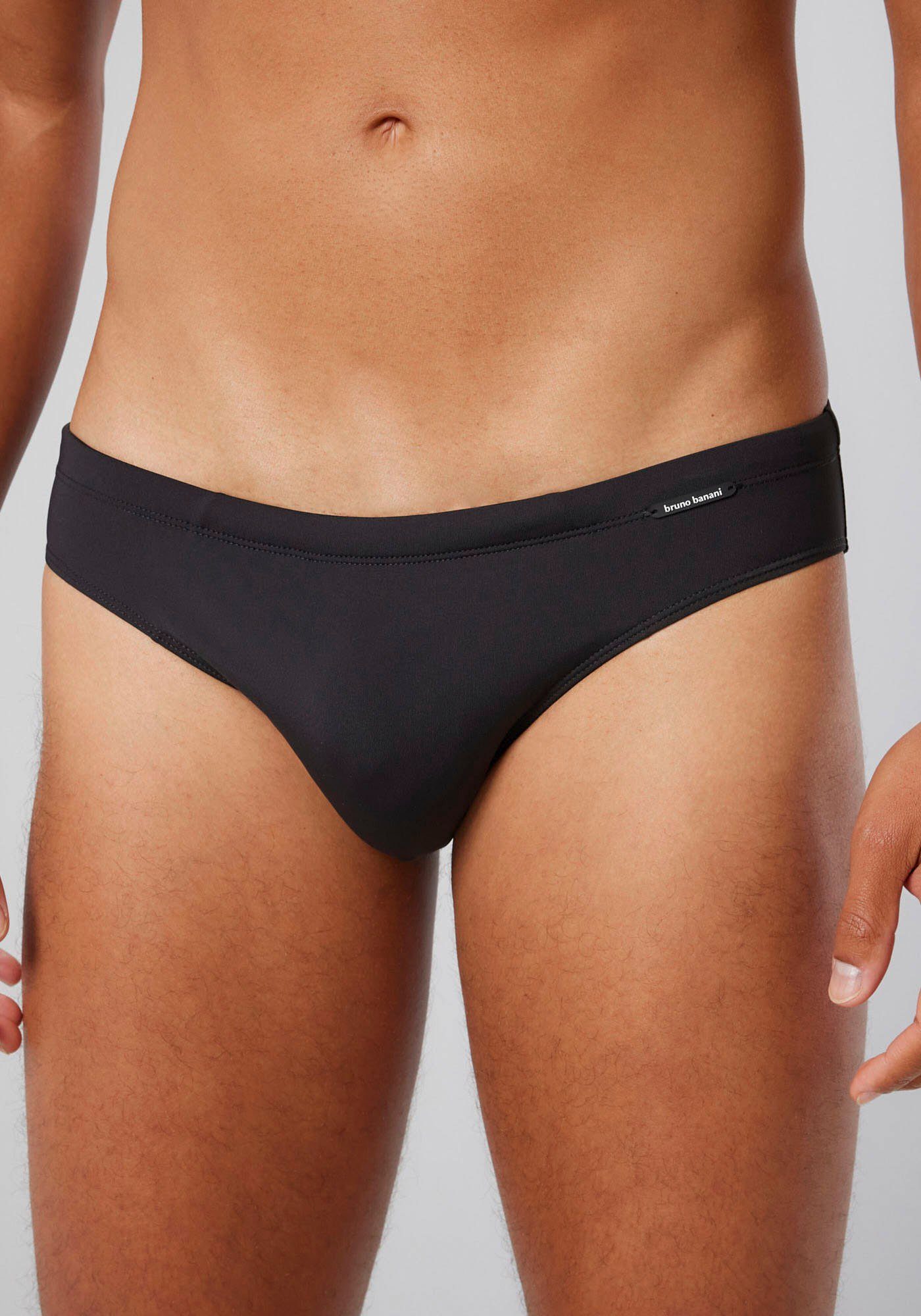 Bruno Banani Badeslip Mini Wave schwarz Line Swim Logoprägung (1-St) 2.0 vorhanden