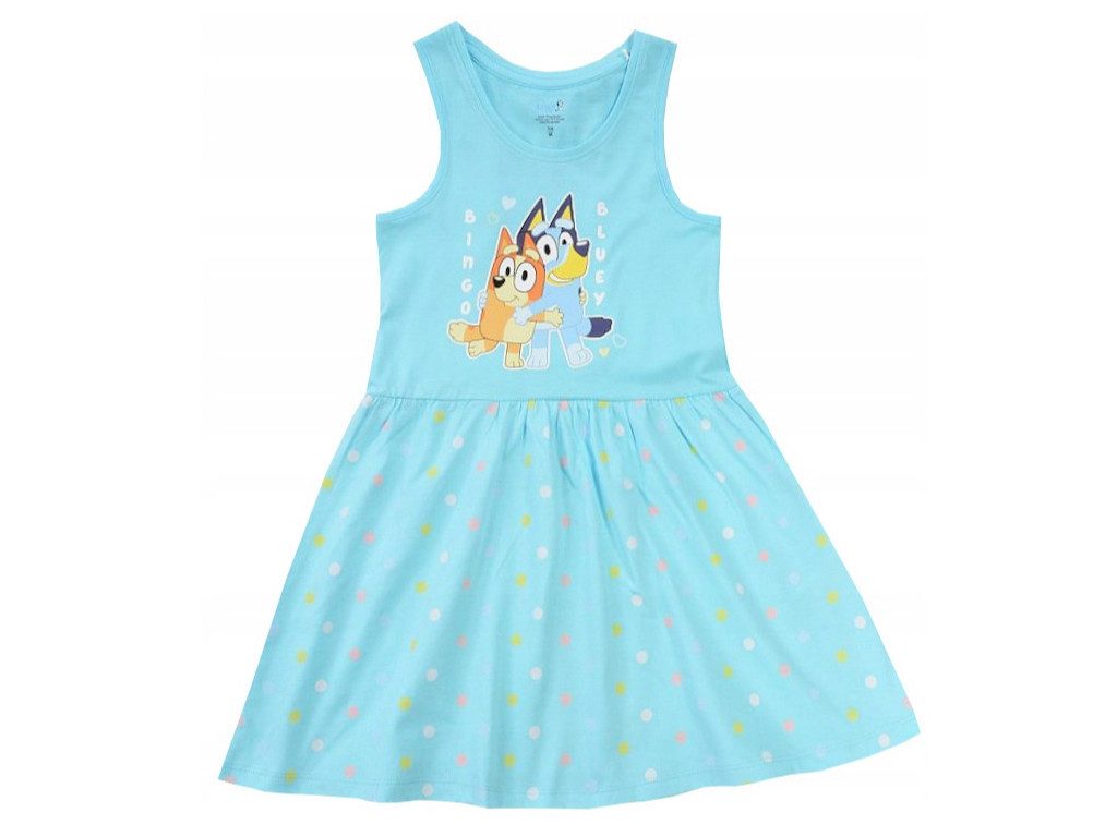 Bluey Sommerkleid Kleid mit Bluey und Bingo