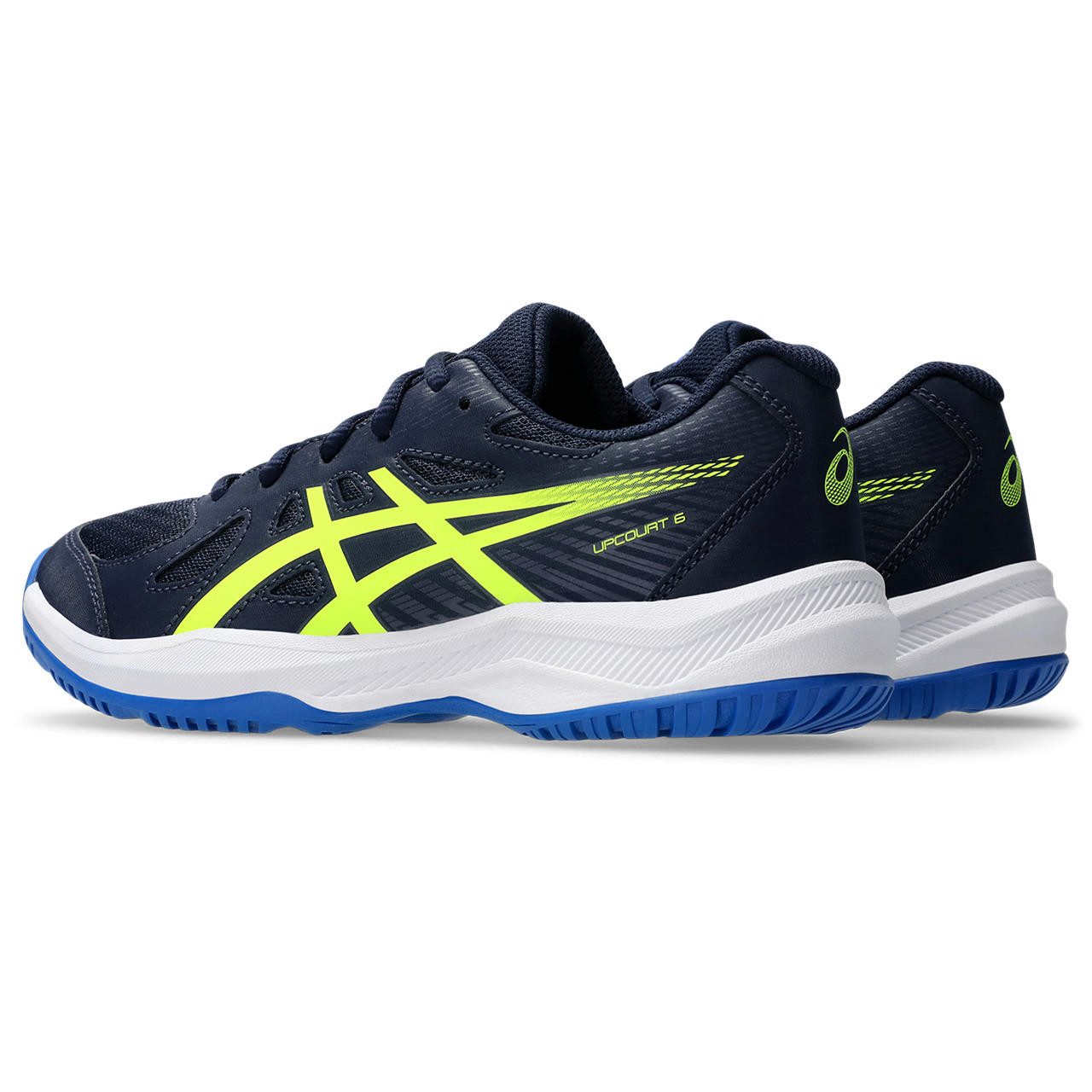Asics UPCOURT 6 GS MIDNIGHT/SAFETY YELLOW Hallenschuh