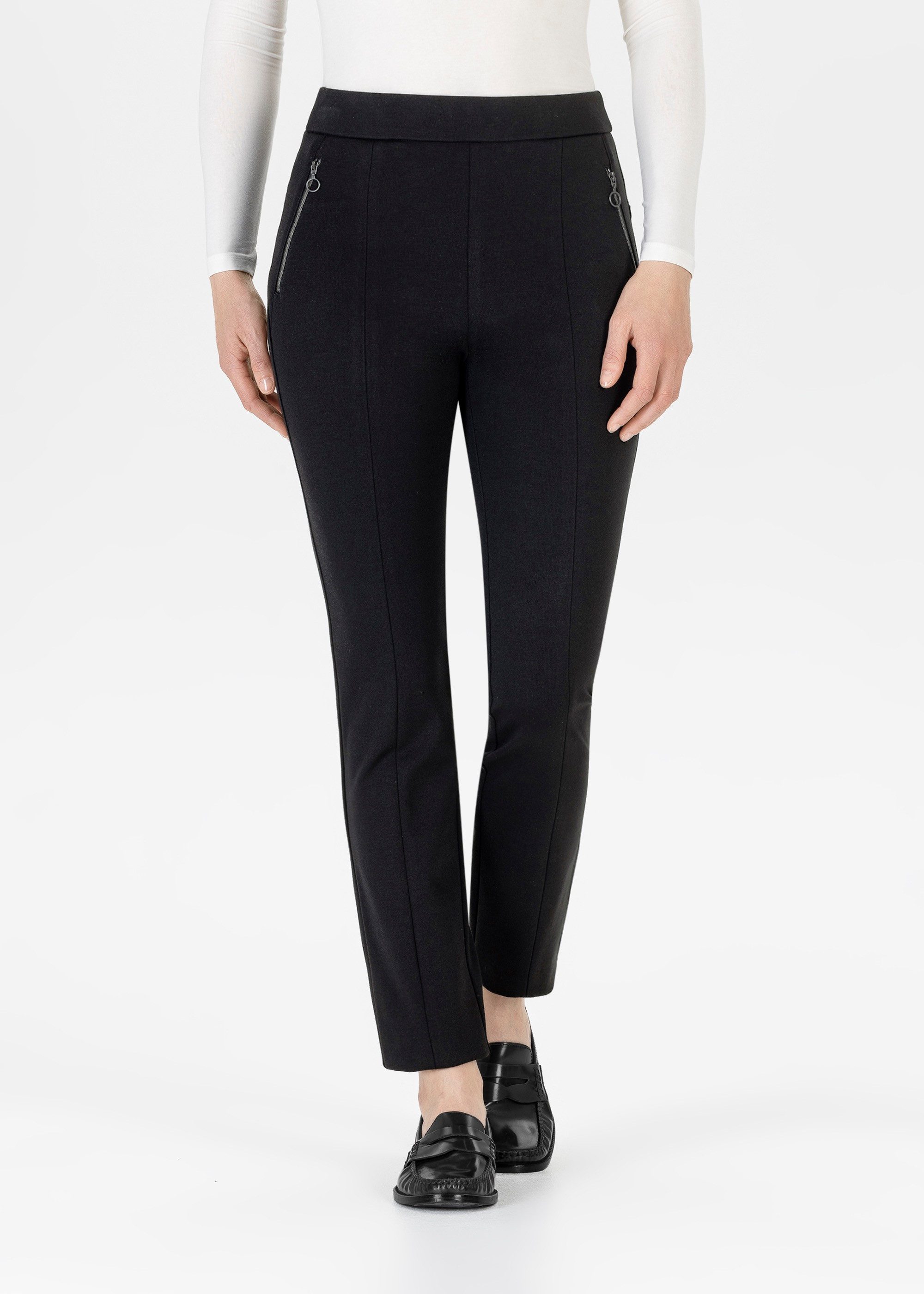 Stehmann Schlupfhose Sommerhose mit Reißverschlusstaschen