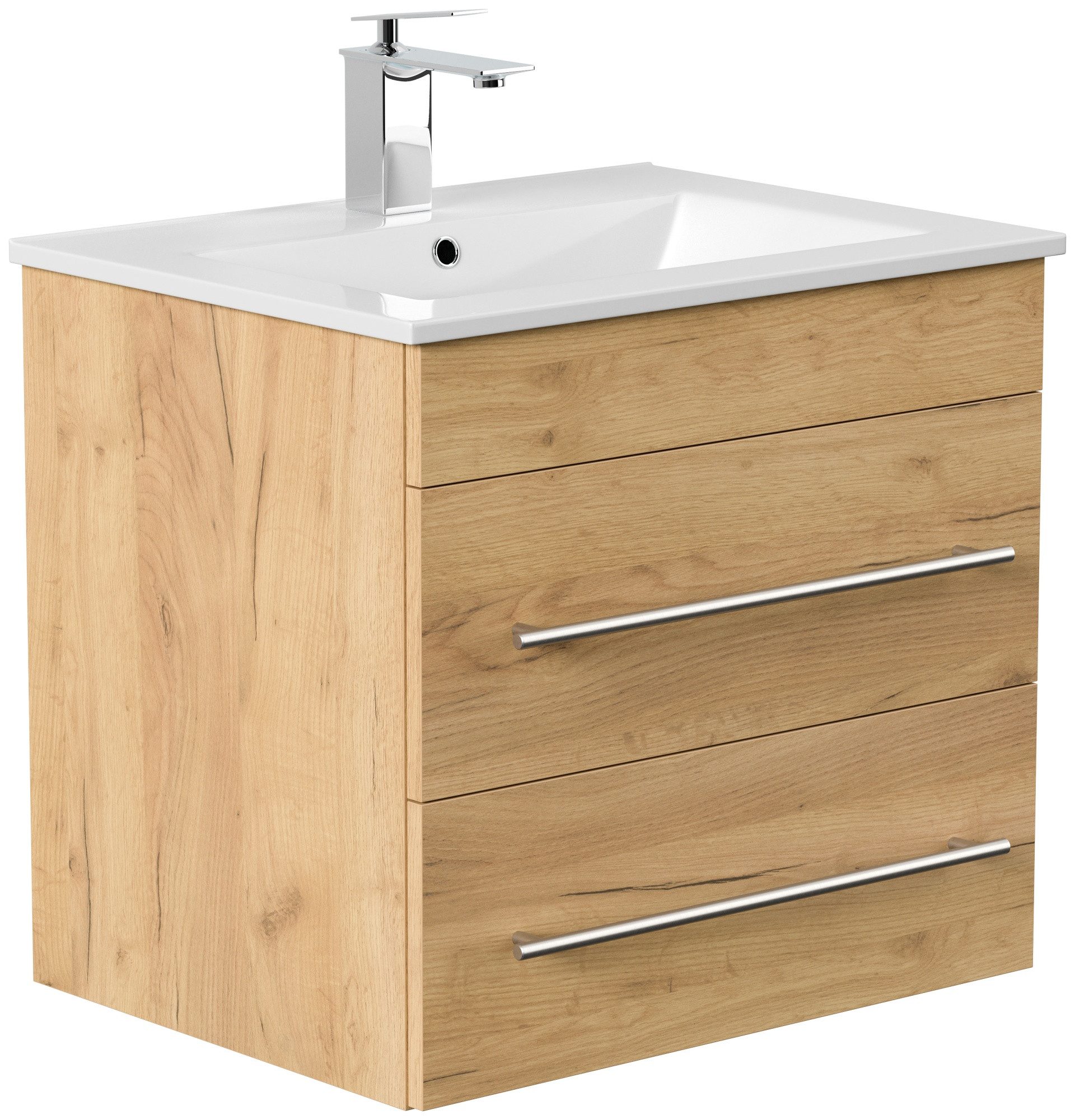 Magnolia Home Waschtisch Badmöbel Milet SoftClose eiche gold