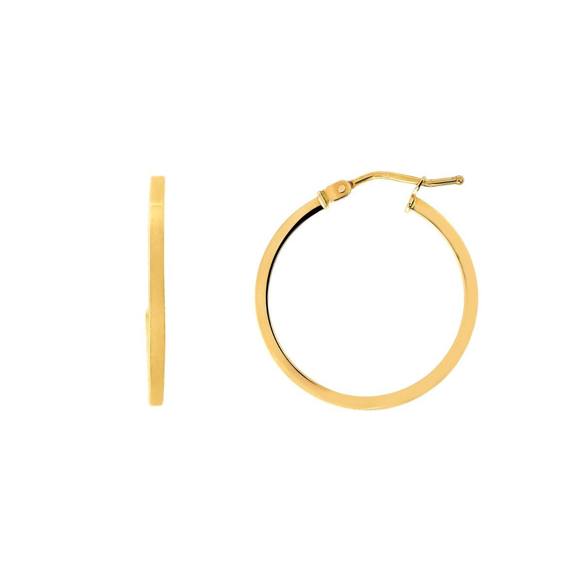 Paar Ohrstecker XG9K6023G Creolen Damen Fine Basic Kollektion 9K Gelbgold Ø 22mm