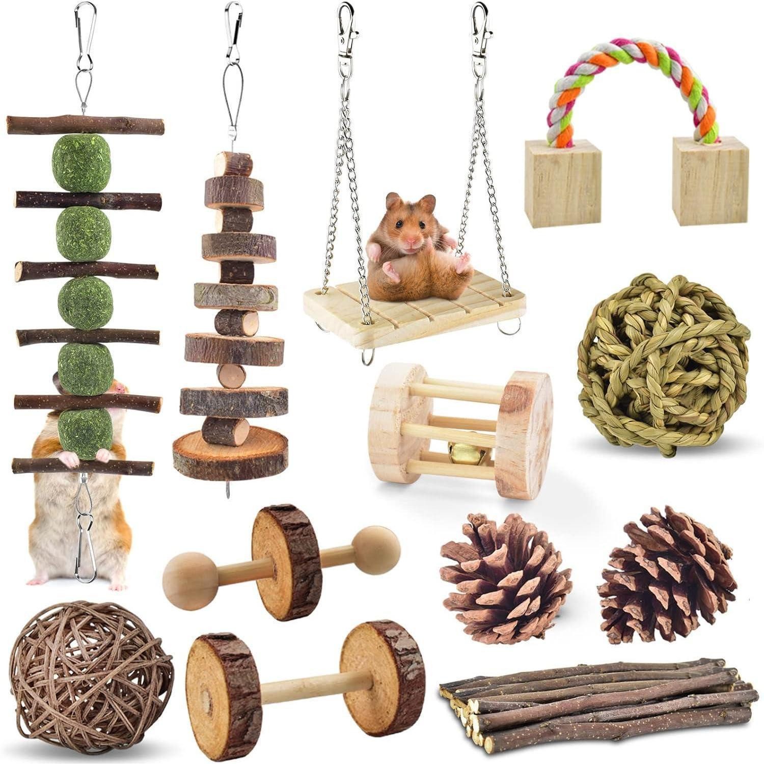 LuxusKollektion Kleintierkäfig Hamster Meerschweinchen Kaninchen Holz Kausp günstig online kaufen