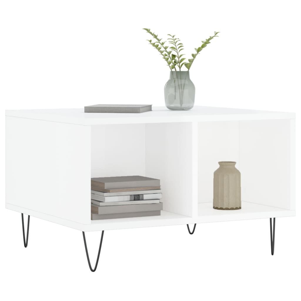 vidaXL Couchtisch Couchtisch Hochglanz-Weiß 60x50x36,5 cm günstig online kaufen