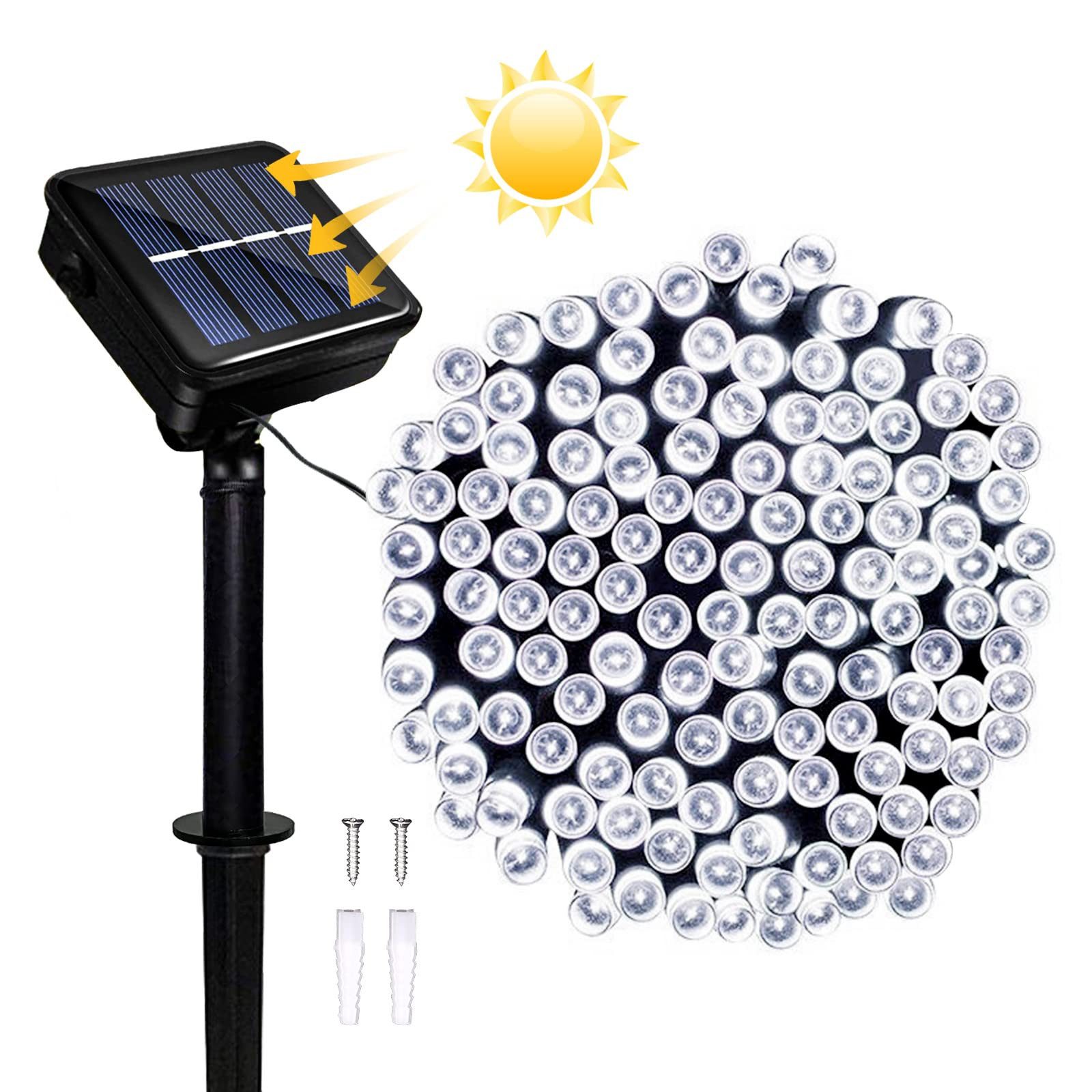 POPOLIC LED Solarleuchte Solar-Lichterkette für den Garten, wasserdicht, so günstig online kaufen