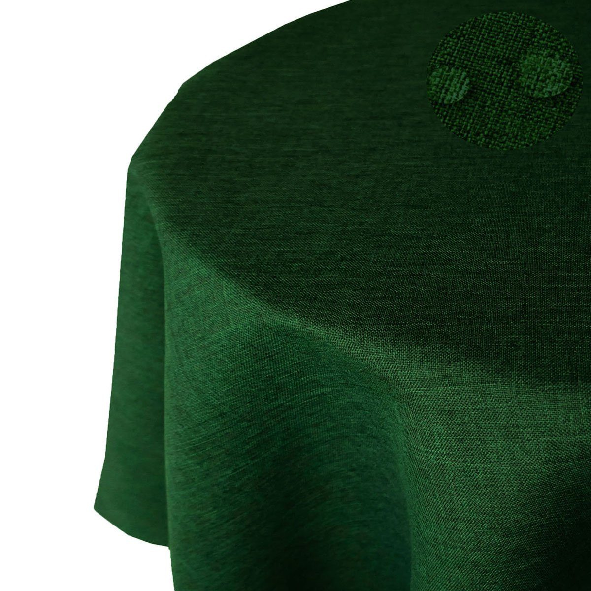 Tischdecke Leinenoptik RUND Tischdecke uni Gartentischdecke, bügelfrei, Lot günstig online kaufen