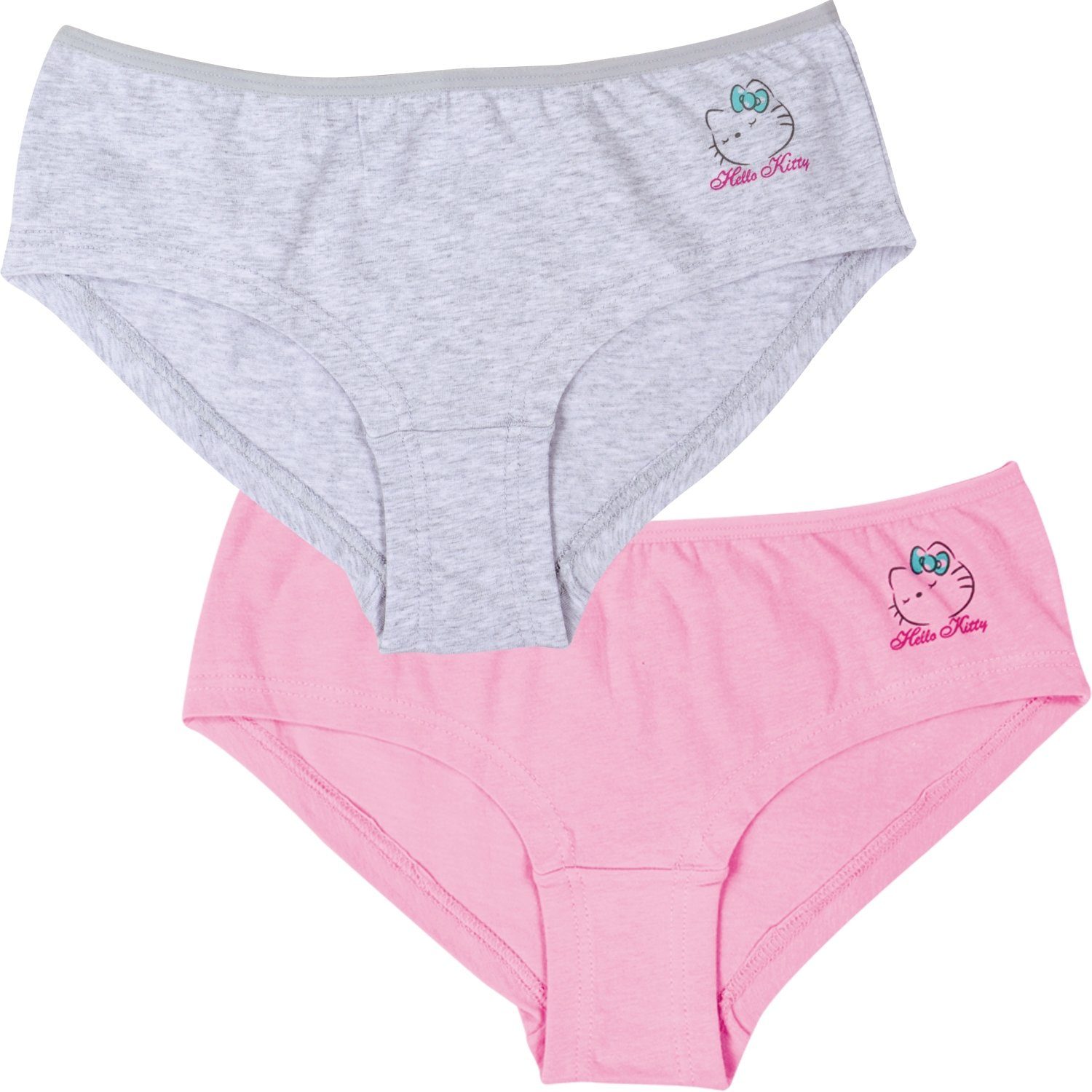 United Labels® Panty Hello Kitty - Panty für Damen grau/rosa (2er