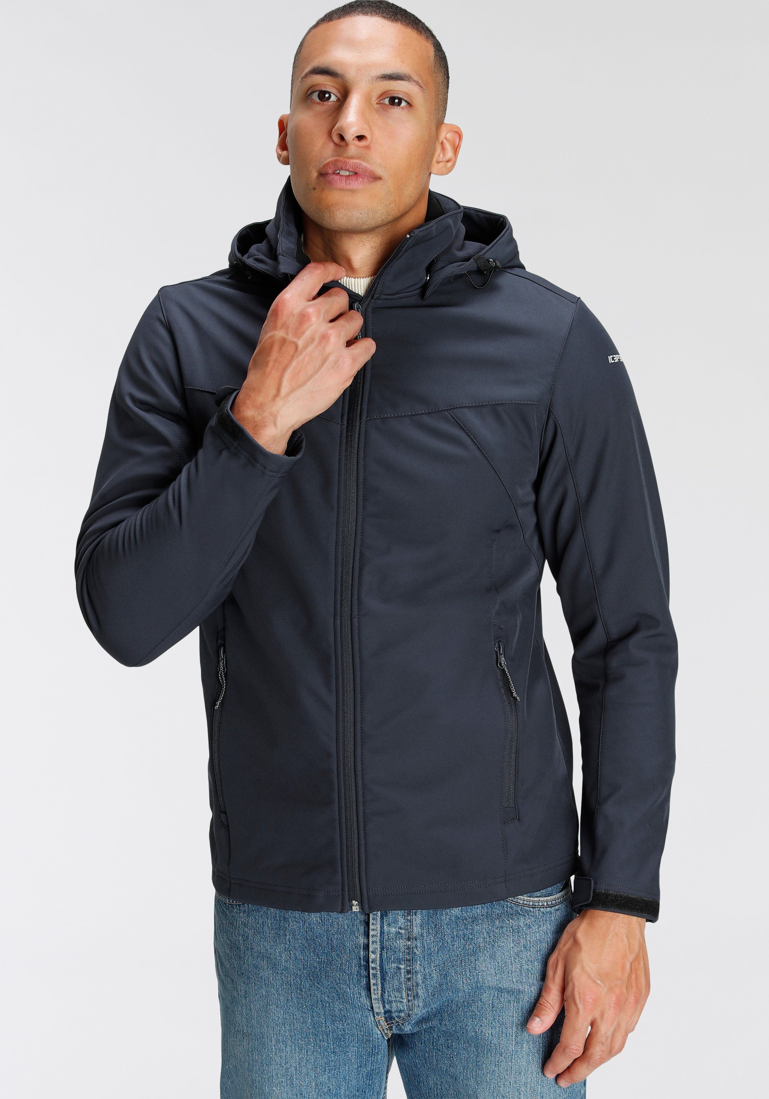 Icepeak Softshelljacke BRIMFIELD (1-St) für sportliche Aktivitäten, winddic günstig online kaufen