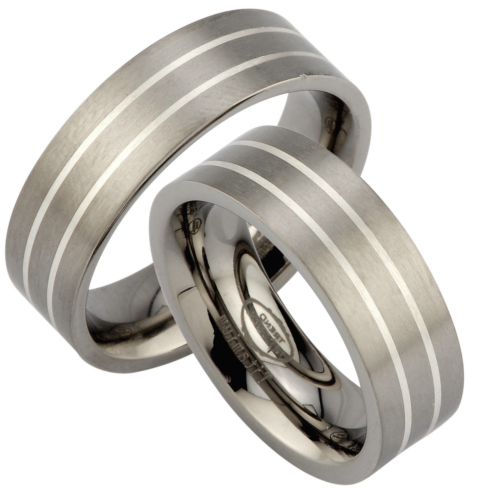Trauringe123 Trauring Titan & Silber Hochzeitsringe Verlobungsringe Traurin günstig online kaufen