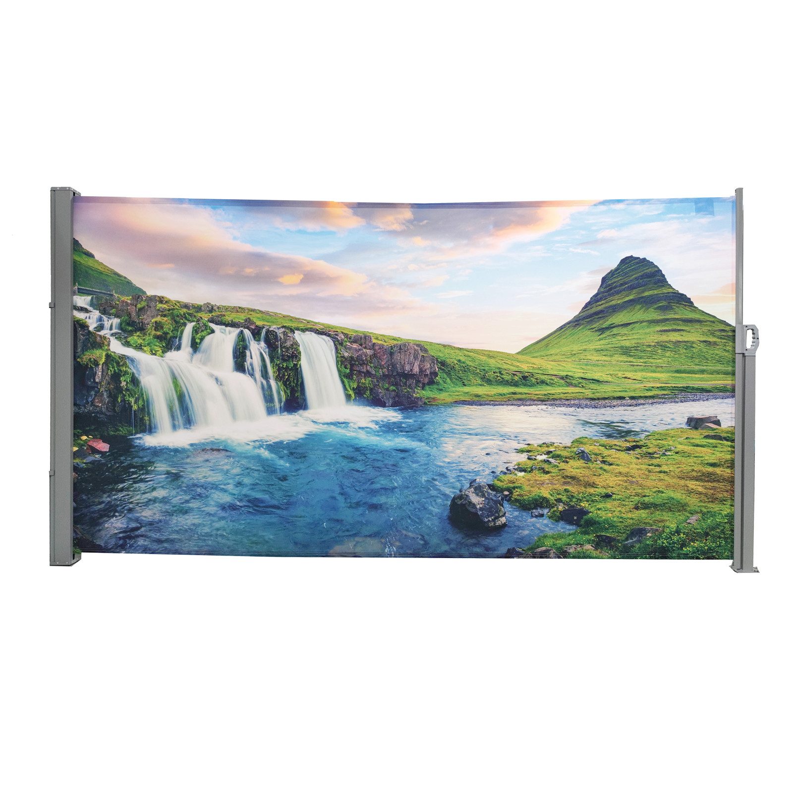 HTI-Living Seitenmarkise Seitenmarkise Berge links (Stück, 1-St., 1 Seitenmarkise) Sichtschutz Windschutz