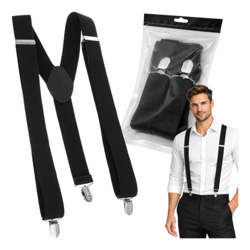 Ruhhy Hosenträger Herren-Hosenträger (Spar-Set, 1-St., Y-förmig) Dank der flexiblen Längeneinstellung von 75 bis 115 cm