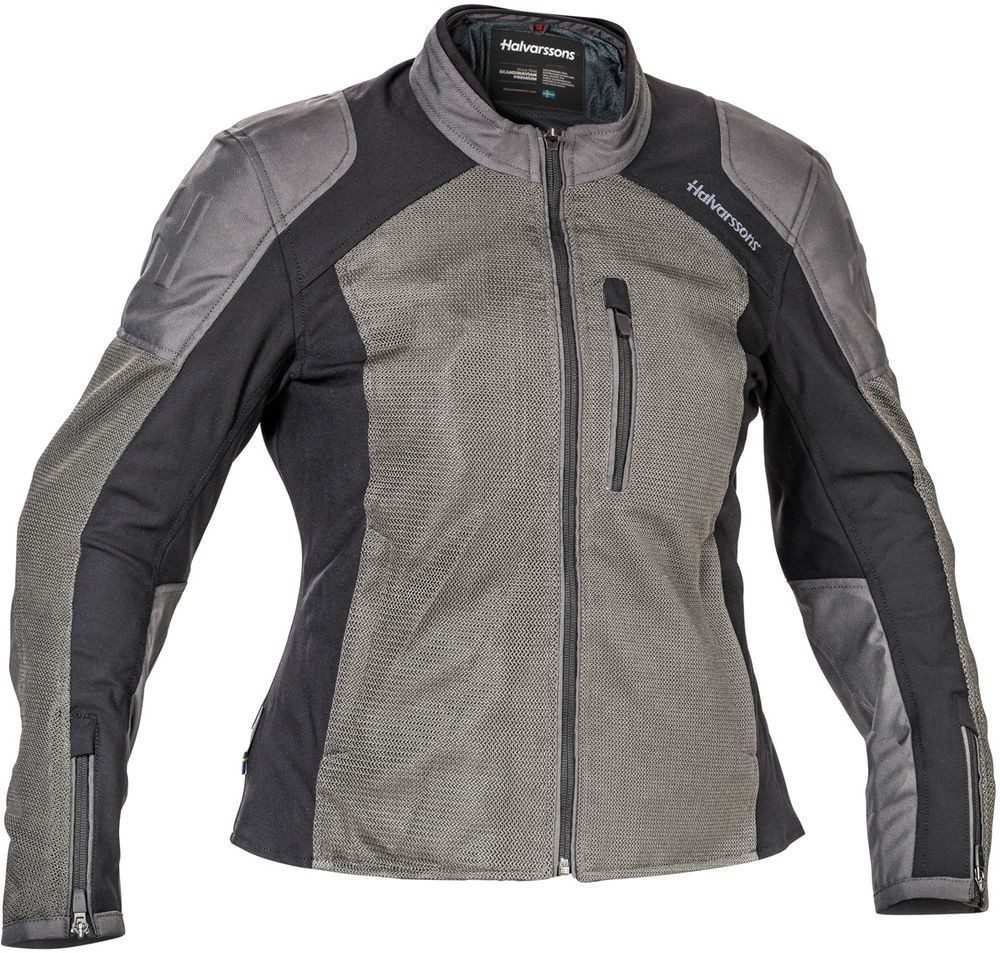 Halvarssons Motorradjacke Textile Jacket Arvika Woman Black/Grey