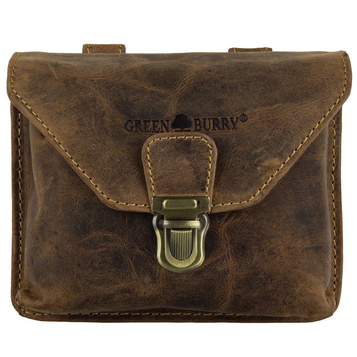 Greenburry Bauchtasche Vintage Rindsleder Gürteltasche Seitentasche günstig online kaufen