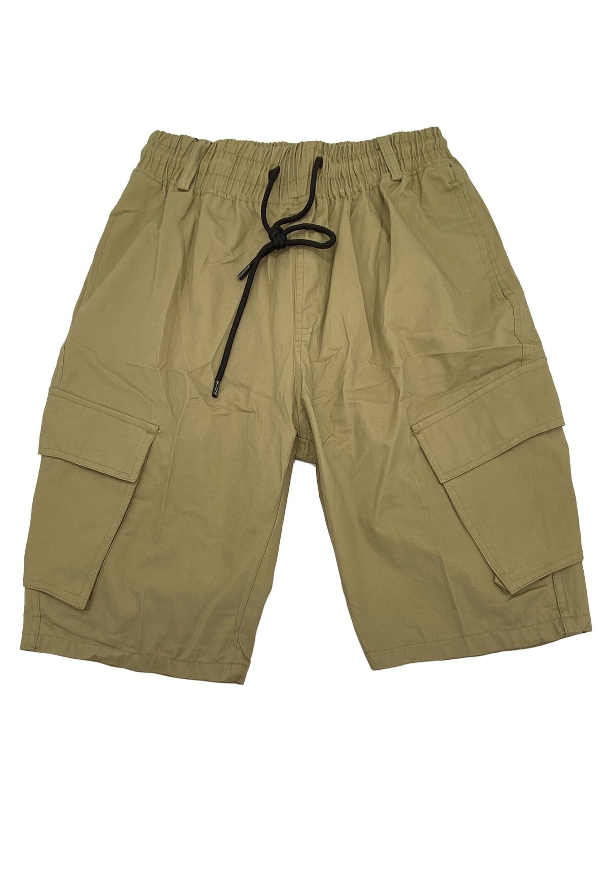 FORBEST Cargoshorts Cargo Bermuda Shorts Kurze Freizeit Hose mit Tunnelzug (1-tlg) 4153 in Beige