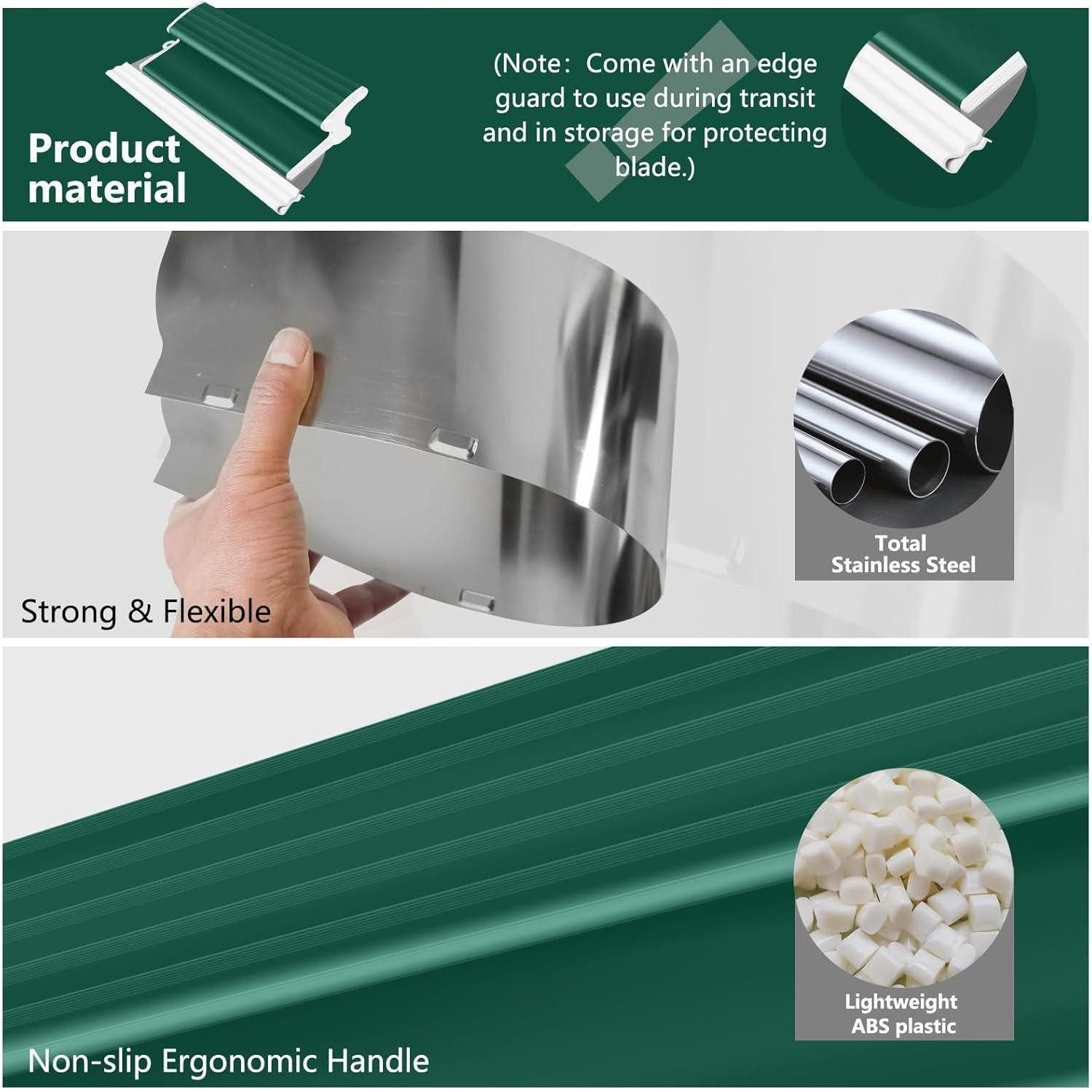 LuxusKollektion Flächenspachtel Flächenspachtel Edelstahl Z Griff 0,38mm Trockenbau 25 CM