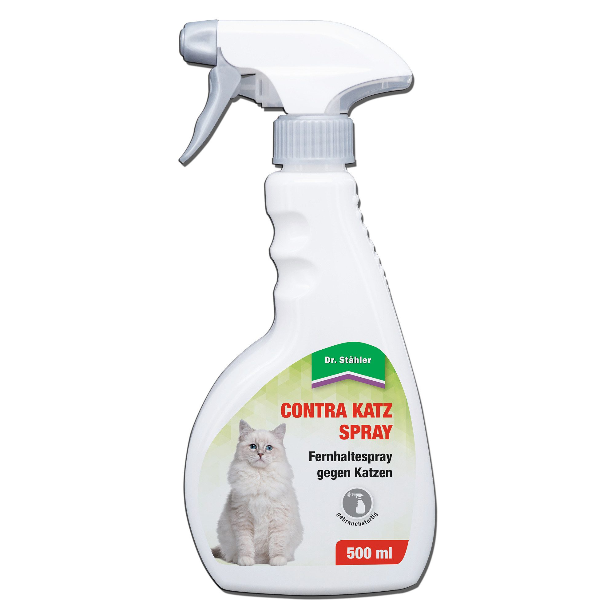 Dr. Stähler Vergrämungsmittel Contra Katzen-Fernhaltespray: Zuverlässiger Katzenschutz, 500 ml, 500 ml Katzen-Fernhaltespray Contra Katz – Schutz für Haus & Garten, Contra Katz Spray – Fernhaltespray für Garten, Wände & Beete