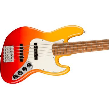 Fender E-Bass, E-Bässe, 5-Saiter E-Bässe, Player Plus Jazz Bass V PF Tequila Sunrise - E-Bass
