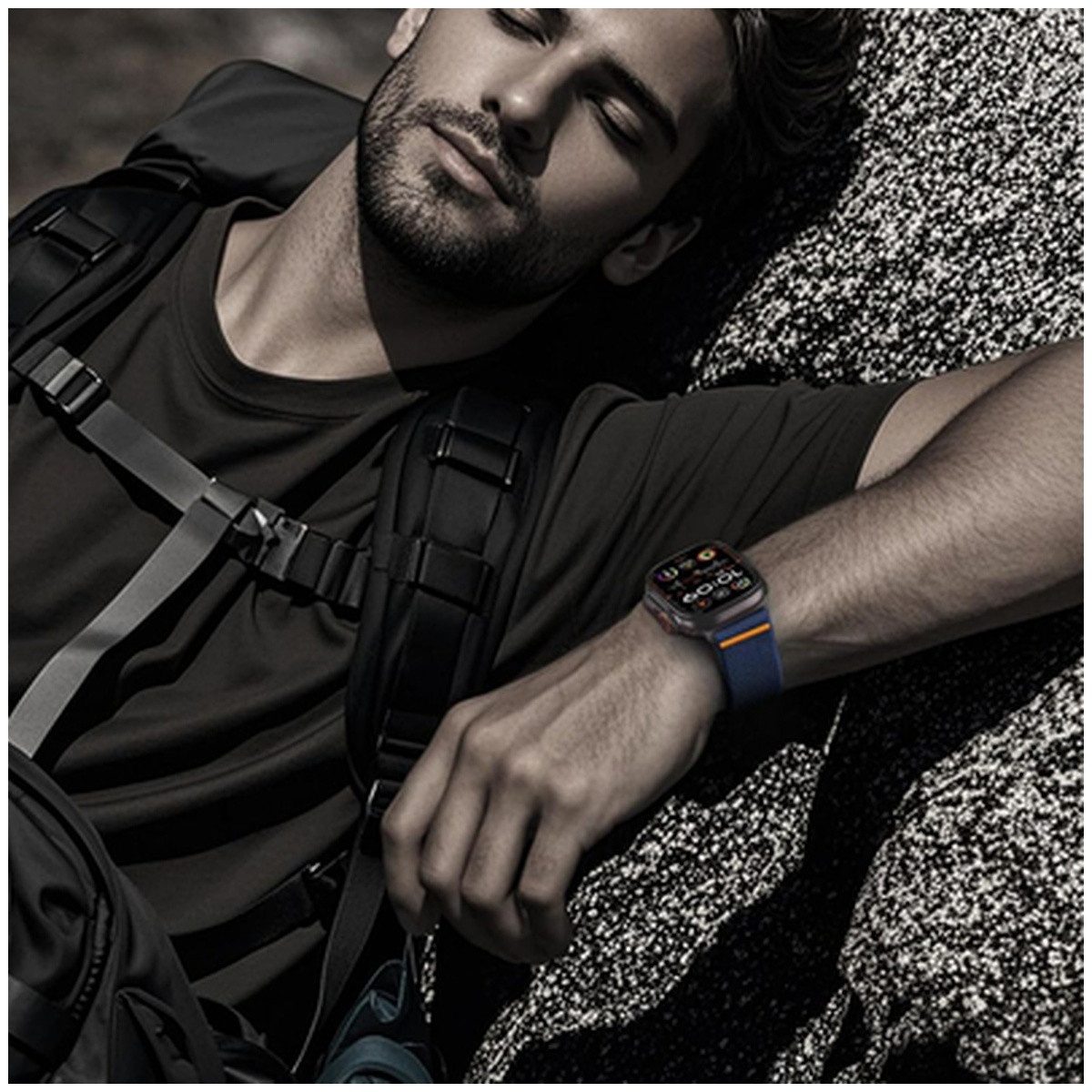 TECH PROTECT Smartwatch-Armband Tech-Protect Nylon Verschluss für Apple Watch 4-10 SE Ultra 44-49mm – Bild 4 von 5