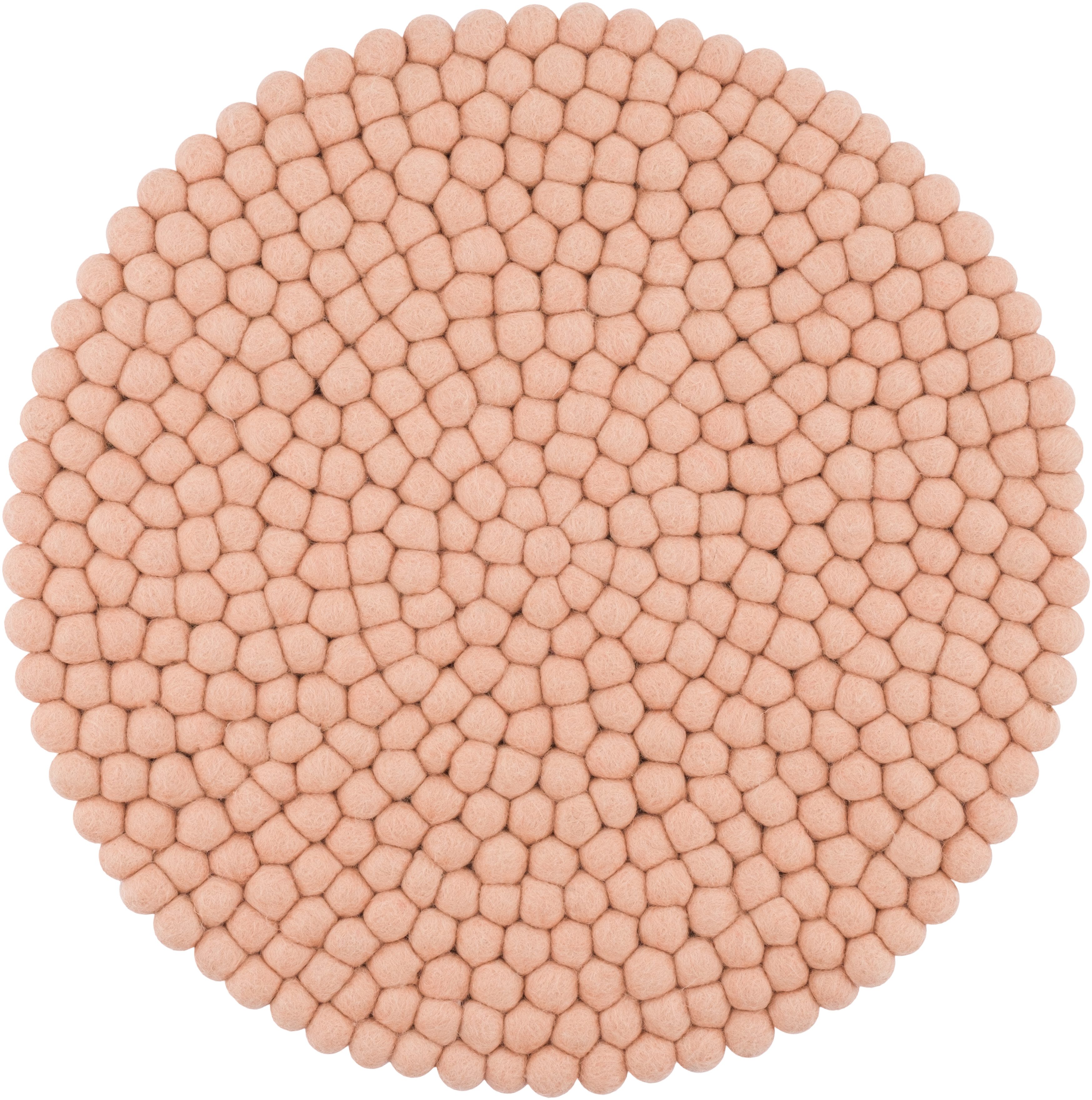 myfelt Stuhlkissen Filzkugel Sitzauflage ⌀ 36 cm, rund, schmutzabweisend, 100% reine Schurwolle