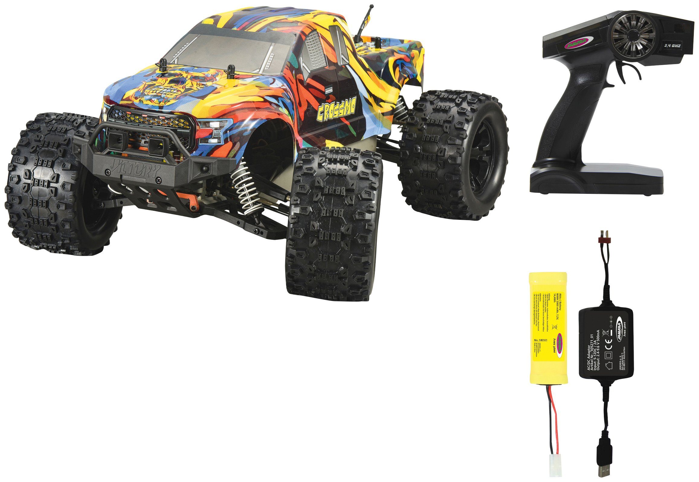 Jamara RC-Monstertruck Crossmo Monstertruck 4WD, 1:10, 2,4 GHz