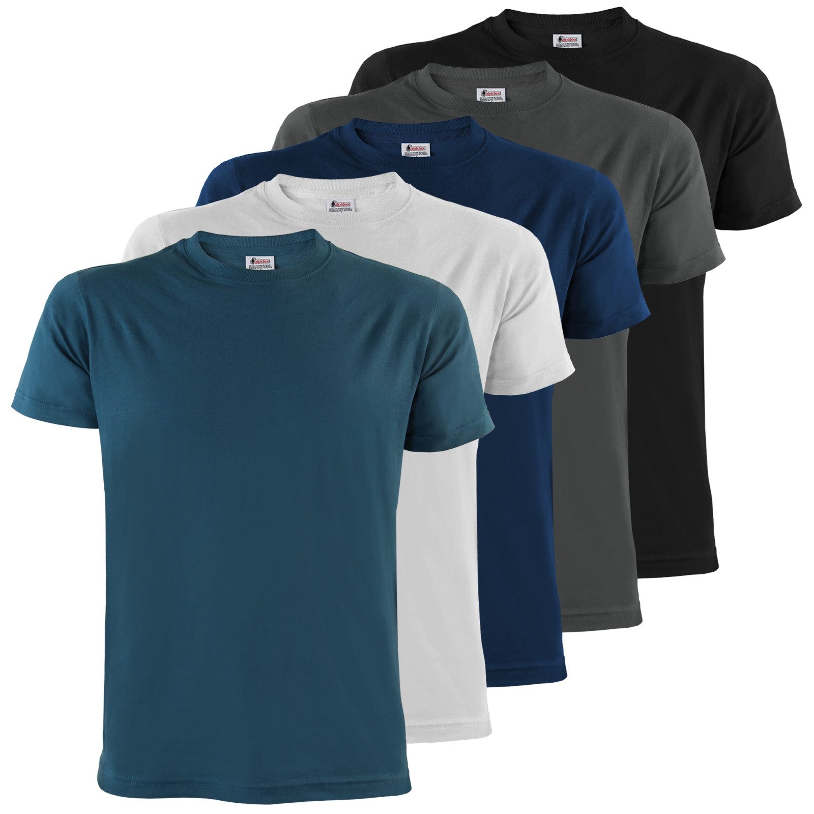 ALPIDEX Rundhalsshirt ALPIDEX T-Shirts Herren 5er Set Rundhals – in vielen günstig online kaufen
