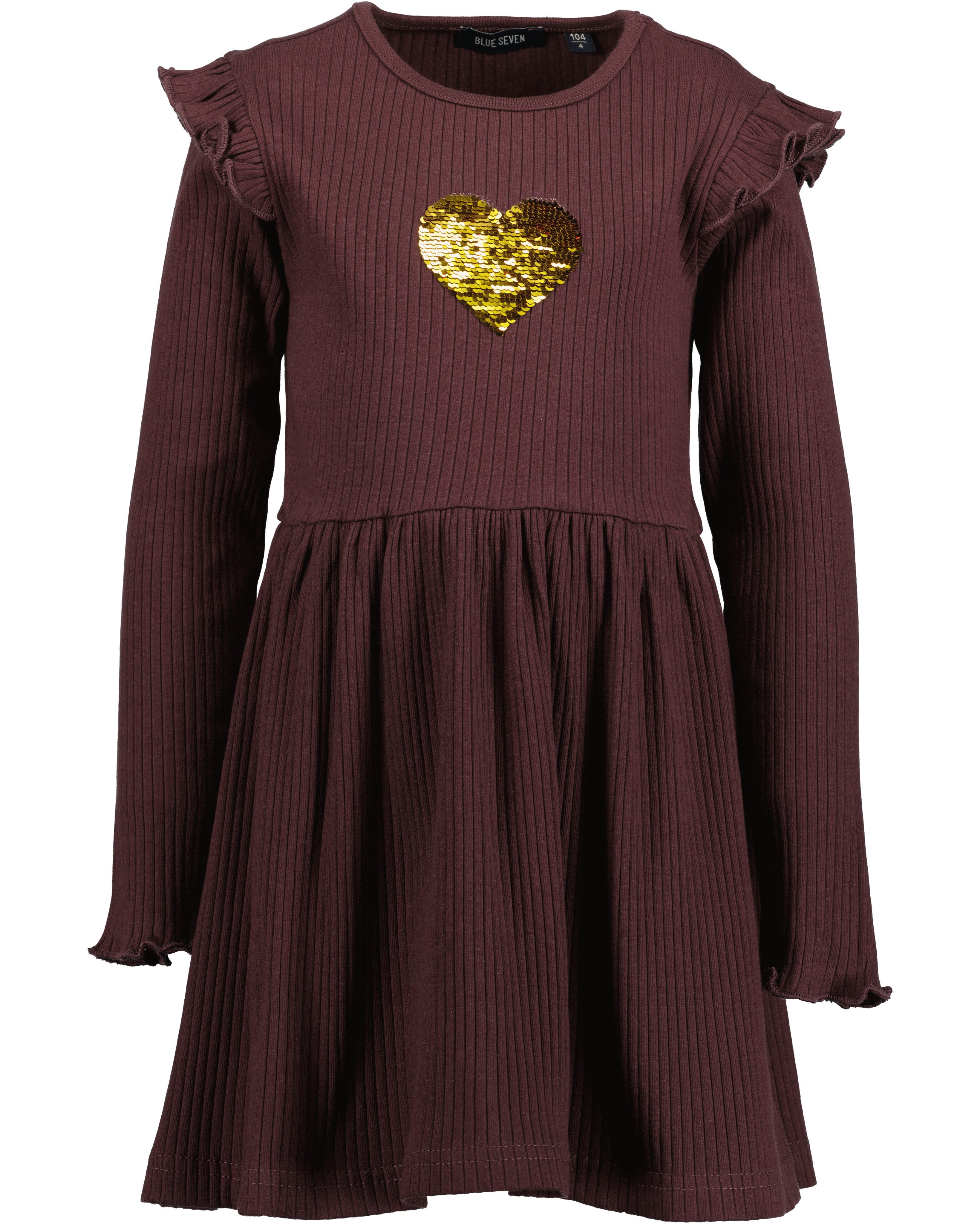 Blue Seven Jerseykleid Baumwollmischung, tolle Wendepailletten
