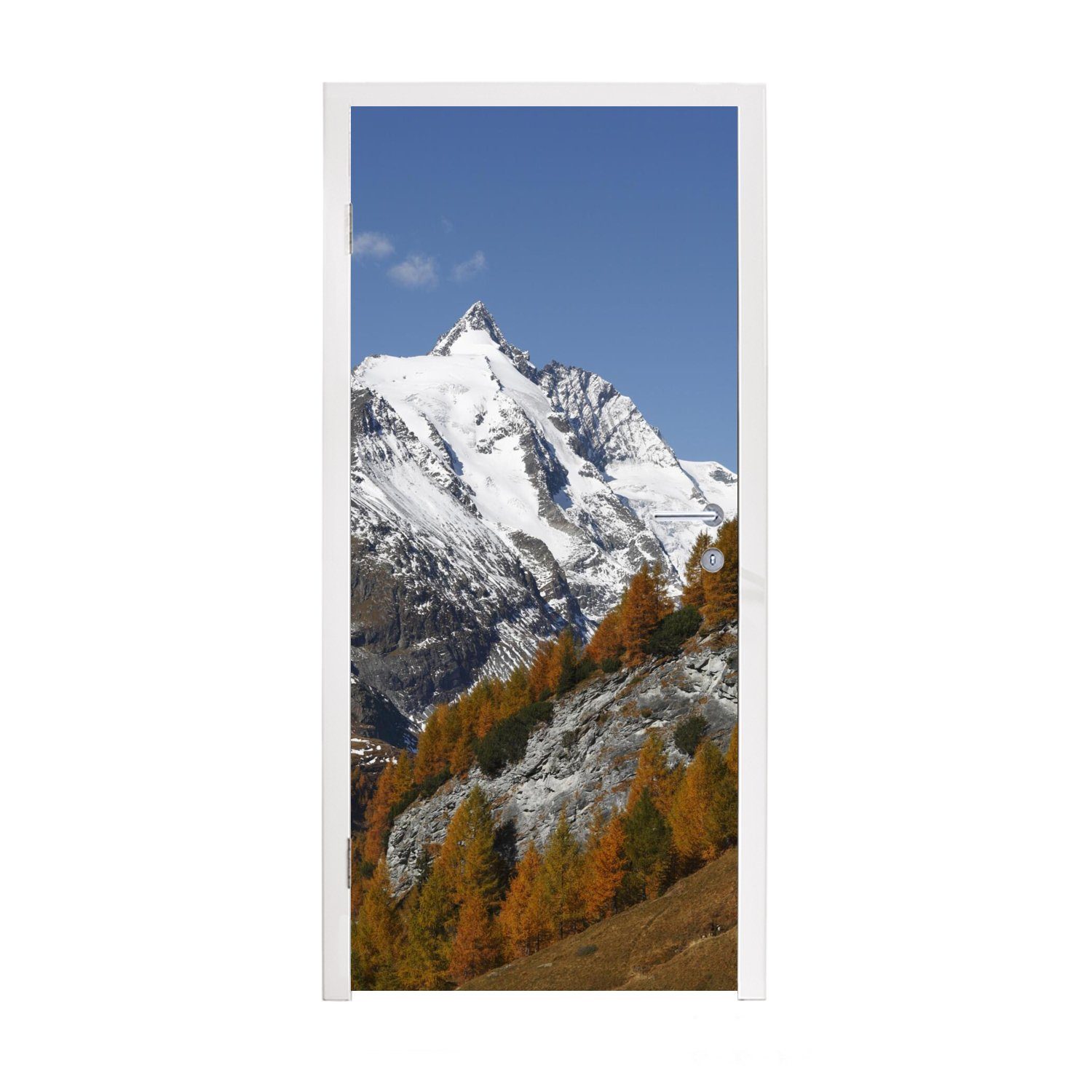 Fototapete Tür, Türaufkleber, cm in im Tauern Hohe Berg Österreich, St), im bedruckt, Türtapete für Der höchste Herbst 75x205 (1 Matt, MuchoWow Park