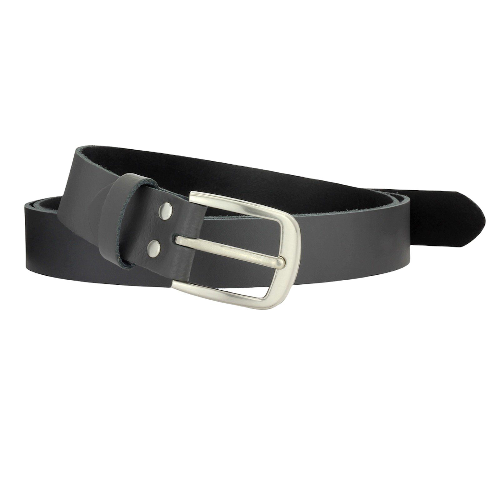 Manza Ledergürtel Gürtel Ledergürtel 3cm breit Echt Leder Jeansgürtel Unisex Kürzbar – Bild 3 von 5