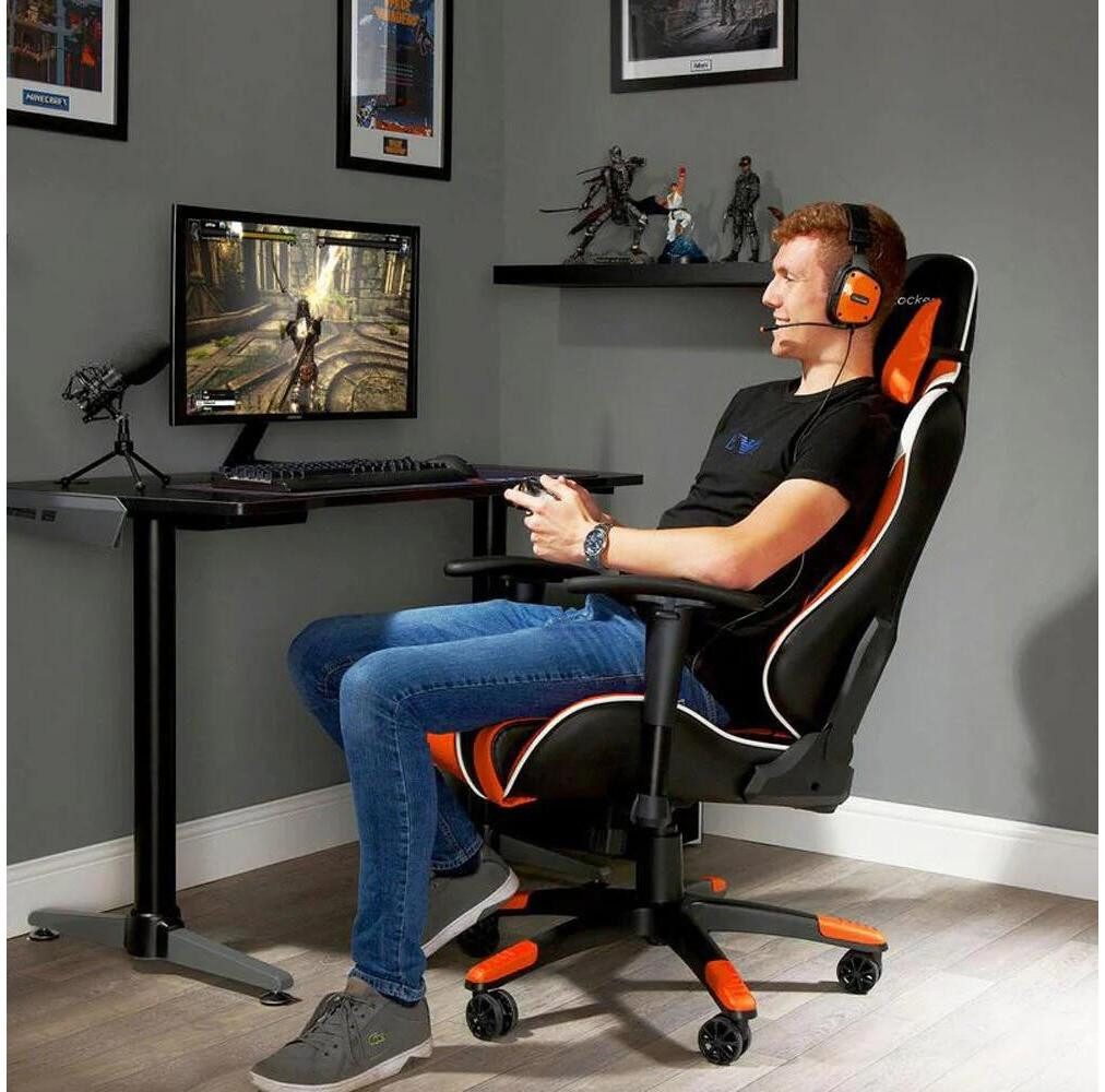 X Rocker Gaming-Stuhl Agility eSports Gaming-Stuhl - schwarz/orange